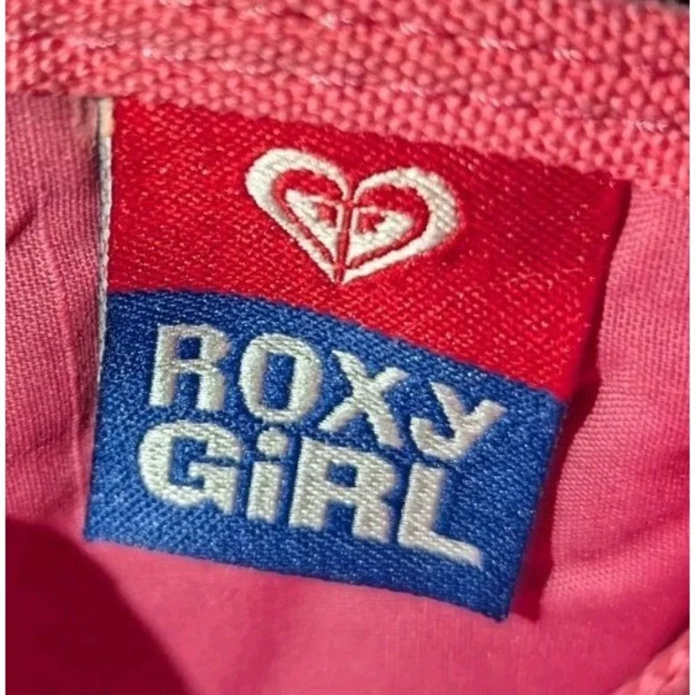 Roxy Girls' Trifold Wallet Pink & Black Hibiscus Beach Waves Birds Heart Logo - Picture 6 of 6